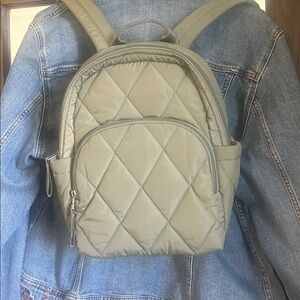 Vera Bradley sage green Patterned Backpack